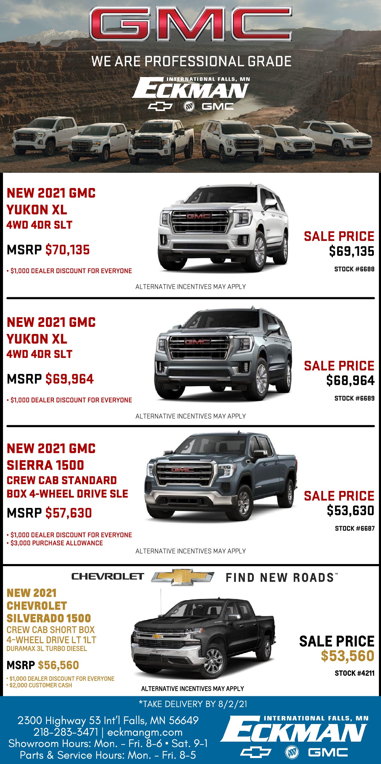 Eckman Chev FULL PAGE Print ad